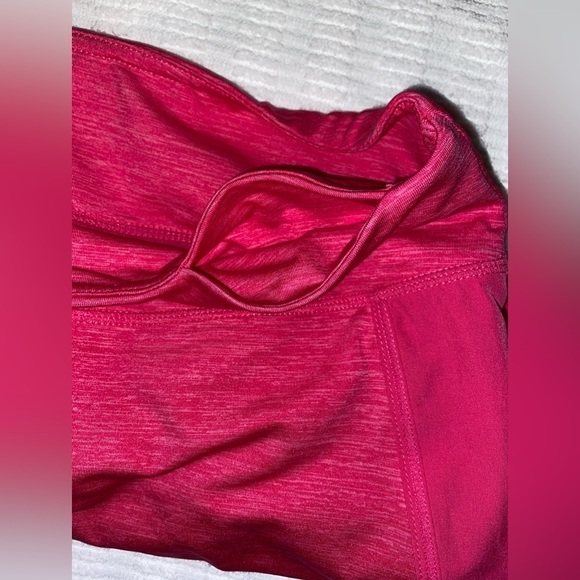 Women’s Reebok heathered pink stretchy‎ lined workout shorts Sz medium - Picture 4 of 15
